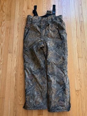 Vintage Gander Mountain Men’s Performance Rain Overalls Medium Large Tall Camo